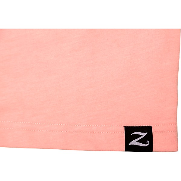 Zildjian Mens Classic Logo Tee Shirt Medium Pink