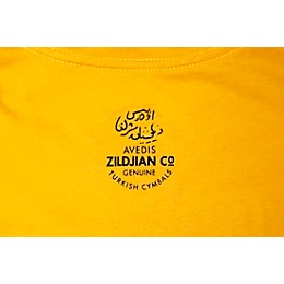 Zildjian Mens Classic Logo Tee Shirt Medium Gold