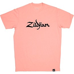 Zildjian Mens Classic Logo Tee Shirt Large Pink