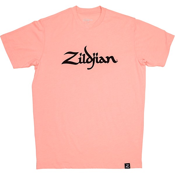 Zildjian Mens Classic Logo Tee Shirt Large Pink