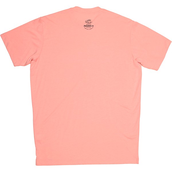 Zildjian Mens Classic Logo Tee Shirt Large Pink