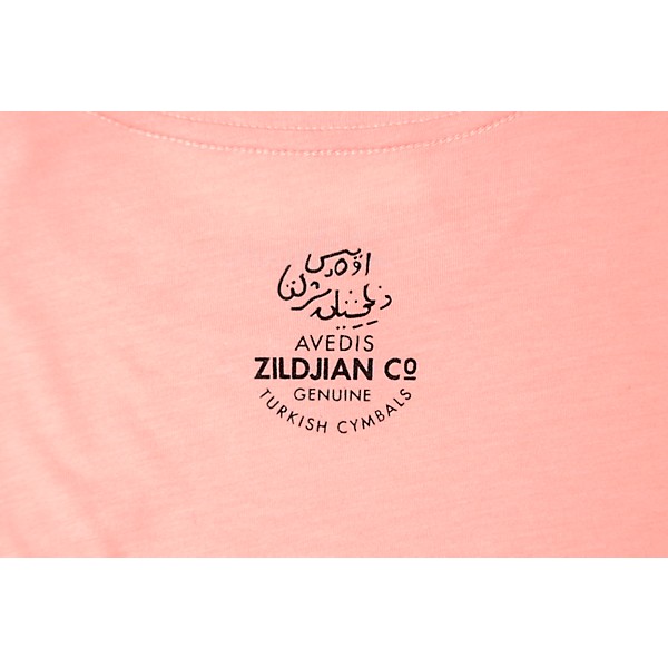 Zildjian Mens Classic Logo Tee Shirt Large Pink