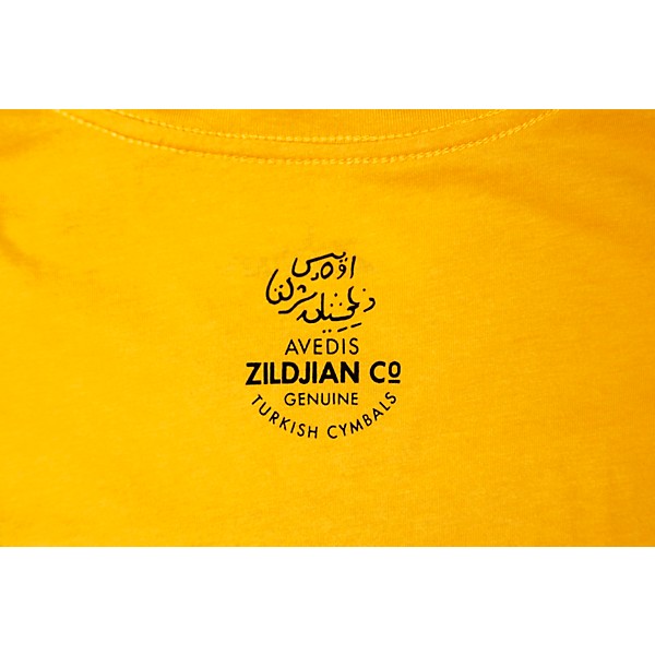 Zildjian Mens Classic Logo Tee Shirt XX Large Gold