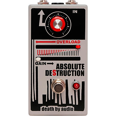 Death By Audio Absolute Destruction Overloading Power Amplifier Distortion Effects Pedal Gray for sale