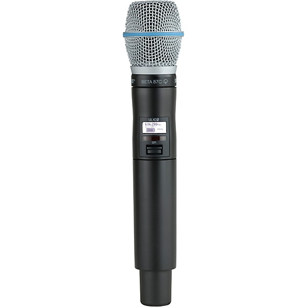 Shure ULXD2/B87C Handheld Transmitter with BETA 87C Microphone Band G50