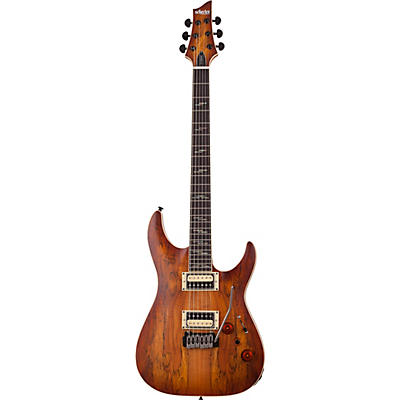 Schecter Guitar Research C-1 Exotic Spalted Maple 6-String Electric Guitar Natural Vintage Burst for sale