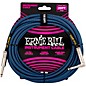 Ernie Ball 20' Braided Straight Angle Instrument Cable 20 ft. Black/Blue thumbnail