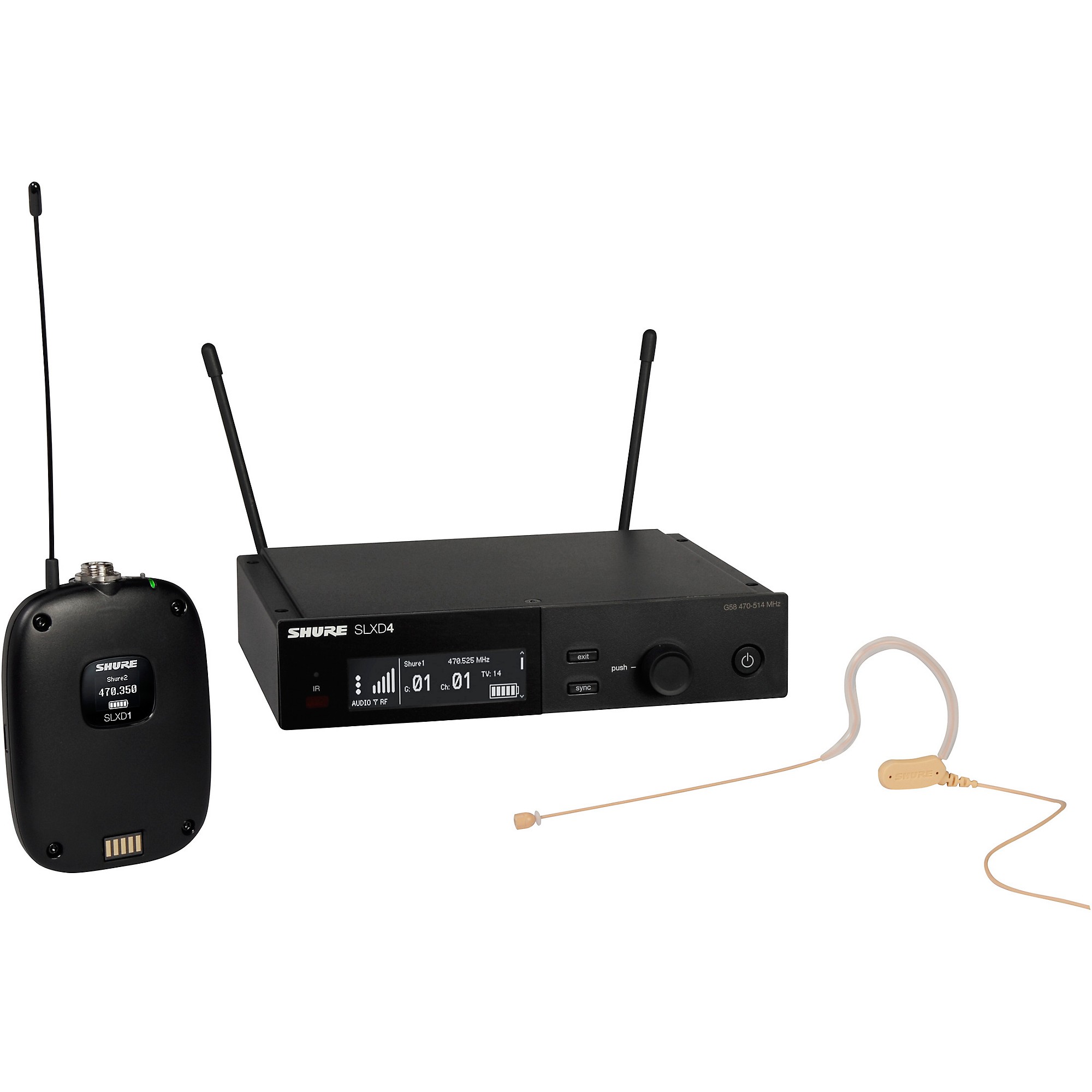Shure SLXD14/153T Combo Wireless Microphone System Band G58