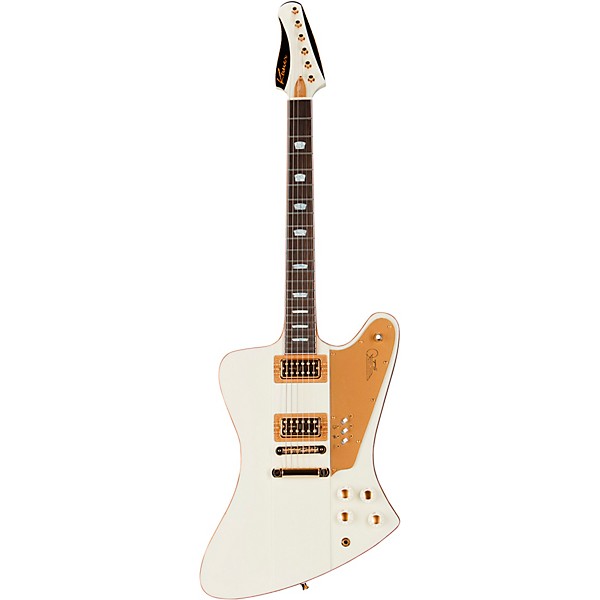 Kauer Guitars Banshee White Hawk Electric Guitar White