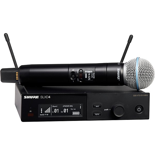 Open Box Shure SLXD24/B58 Wireless Vocal System with BETA 58 Level 1 Band H55