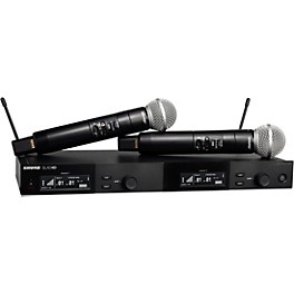 Shure SLXD24D/SM58 Dual-Channel Wirele... Shure SLXD24D/SM58 Dual-Channel Wireless Vocal Microphone System With SM58 Band G58