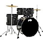 PDP by DW Encore Complete 5-Piece Drum Set With Chrome Hardware and Cymbals Black Onyx thumbnail