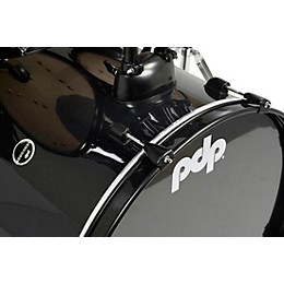 PDP by DW Encore Complete 5-Piece Drum Set With Chrome Hardware and Cymbals Black Onyx