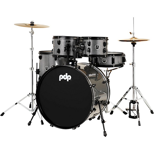 PDP by DW Encore Complete 5-Piece Drum Set With Hardware & Cymbals Mercury Sparkle