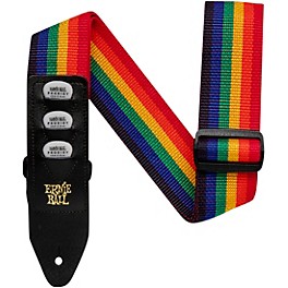 Ernie Ball Colored Pickholder Straps Burgundy 2 in. Ernie Ball Colored Pickholder Straps Rainbow 2 in.