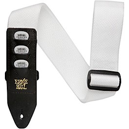 Ernie Ball Colored Pickholder Straps Burgundy 2 in. Ernie Ball Colored Pickholder Straps White 2 in.