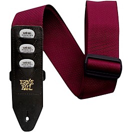 Ernie Ball Colored Pickholder Straps Burgundy 2 in. Ernie Ball Colored Pickholder Straps Burgundy 2 in.