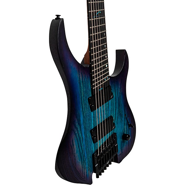 Legator G7FP Ghost Performance 7-String Multi-Scale Electric Guitar Cali Cobalt