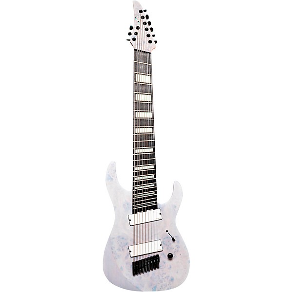 Legator LM-9 Lucas Mann Ninja 9-String Multi-Scale Signature Electric Guitar Trans White