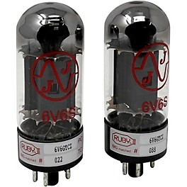 Ruby 6V6 Matched Amp Tubes Matched Pair Ruby 6V6 Matched Amp Tubes Matched Pair