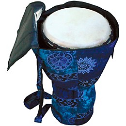 X8 Drums Celestial Blue Djembe Backpack Bag 10 in.