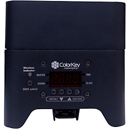 ColorKey CKW-6020B MobilePar Mini Hex 4 Wireless DMX Battery-Powered RGBAW+UV LED Lighting With Remote