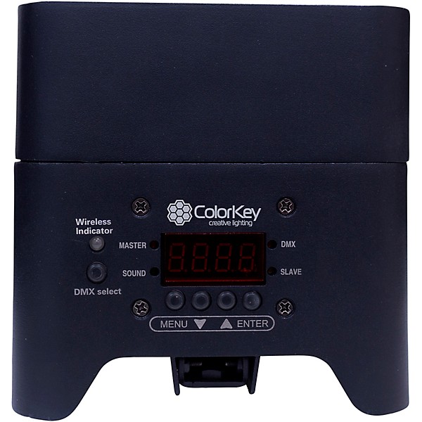 ColorKey CKW-6020B MobilePar Mini Hex 4 Wireless DMX Battery-Powered RGBAW+UV LED Lighting With Remote