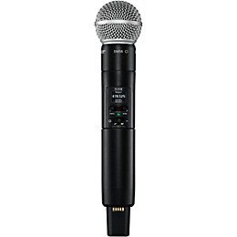 Open Box Shure SLXD124/85 Combo System with SLXD1 Bodypack, SLXD4 Receiver, SM58 and WL185 Lavalier Microphone Level 1 Band J52