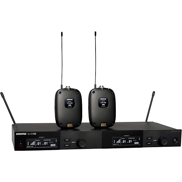 Shure SLXD14D Dual Combo Wireless Microphone System Band J52