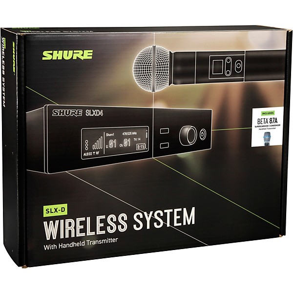 Open Box Shure SLXD24/B87A Wireless Microphone System Level 1 Band G58