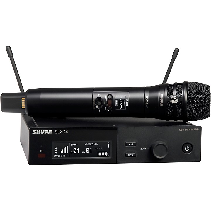 Shure SLXD24/K8B Wireless Vocal Microphone System With KSM8 Band
