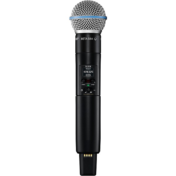 Open Box Shure SLXD24D/B58 Dual Wireless Vocal Microphone System with BETA 58 Level 1 Band H55