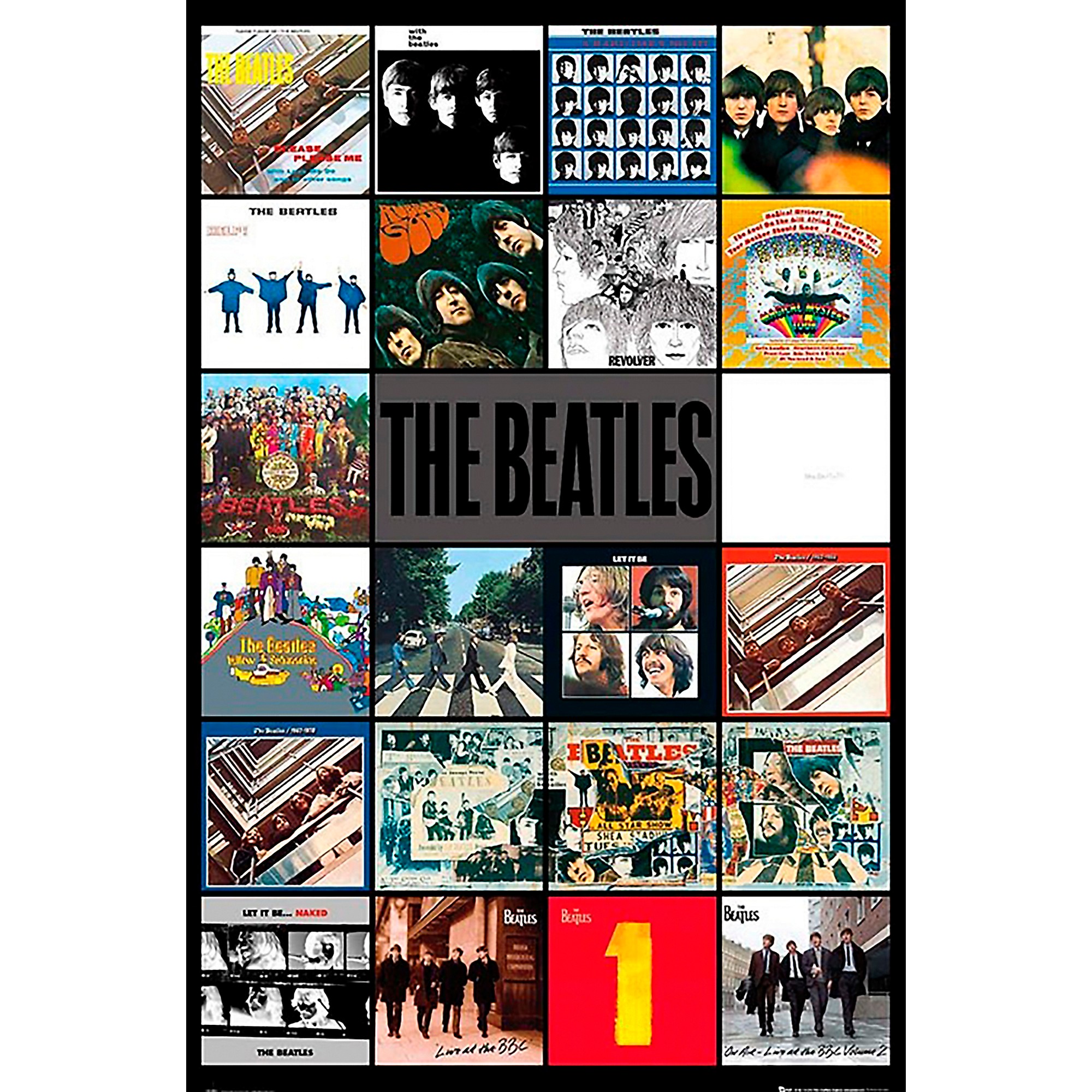 Amazon.com: NJYXART The Beatles Poster Vintage Music Style