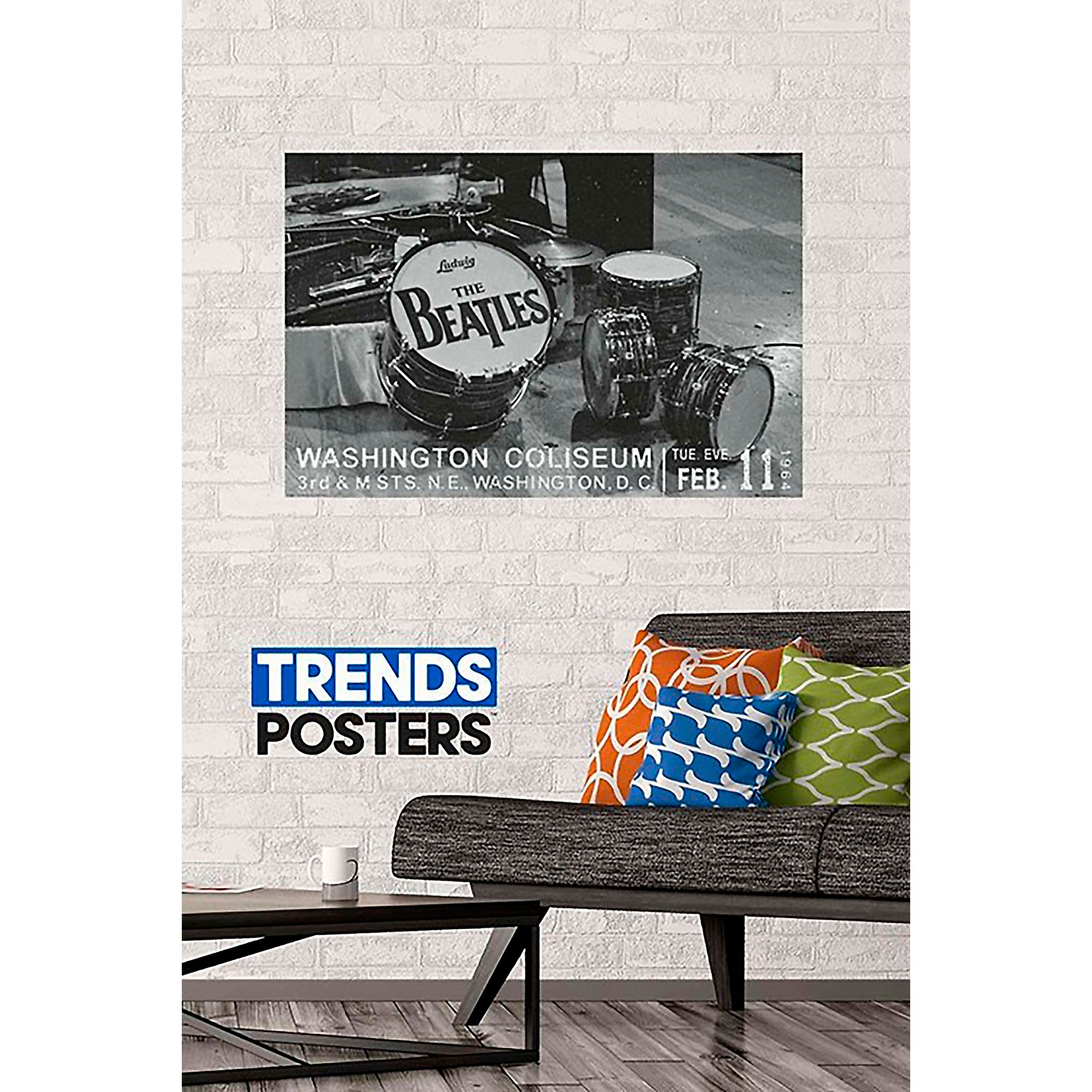 Trends International The Beatles - In Washington Poster | Guitar