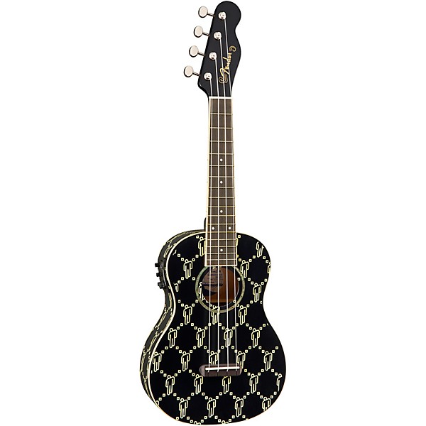 Open Box Fender Billie Eilish Signature Ukulele Level 2 Black 194744632013