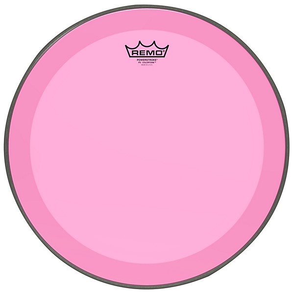 Remo Powerstroke P3 Colortone Pink Bass Drum Head 16 in.