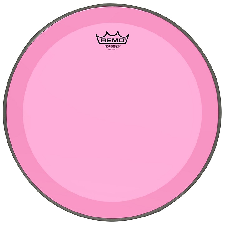 Remo Powerstroke P3 Colortone Pink Bass Drum Head 16 in. Guitar Center