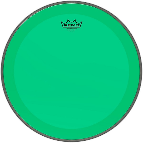Remo Powerstroke P3 Colortone Green Bass Drum Head 16 in.
