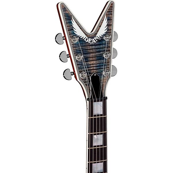 Dean USA Time Capsule Flamed Top Cadillac Electric Guitar Faded Denim