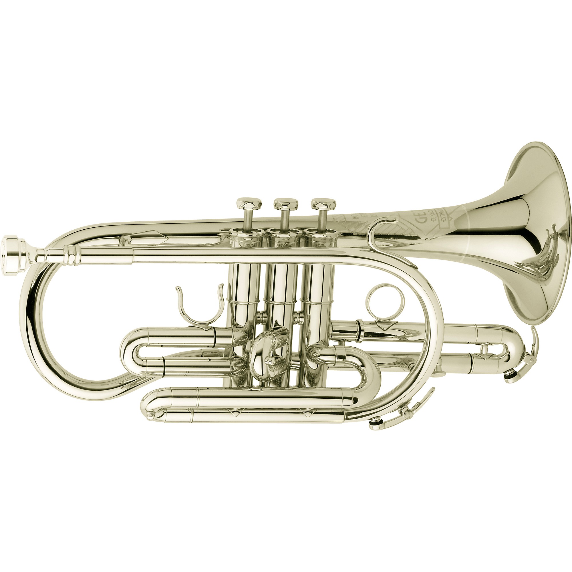 Getzen 800DLX Eterna Deluxe Series Bb Cornet Silver plated