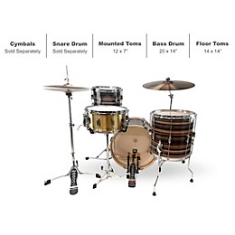 Open Box Barton Drums Essential Birch 3-Piece Shell Pack with 20 in. Bass Drum Level 1 Pismo Bartex