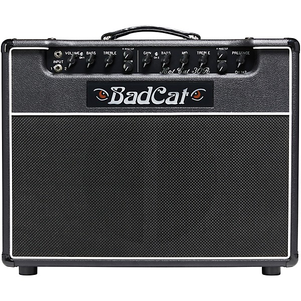 Bad Cat Hot Cat 30R 30W 1x12 Tube Guitar Combo Amp Black Guitar