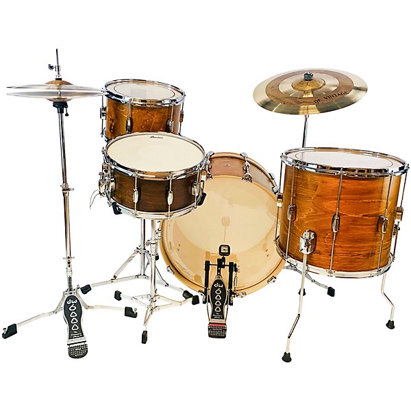 Open Box Barton Drums Essential Maple 3-Piece Shell Pack with 22 in. Bass Drum Level 1 Antique Brown