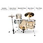 Barton Drums Essential Birch 3-Piece Shell Pack with 22 in. Bass Drum Saturno Bartex