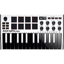 Akai Professional MPK mini mk3 Keyboard Controller Black on Black Akai Professional MPK mini mk3 Keyboard Controller White