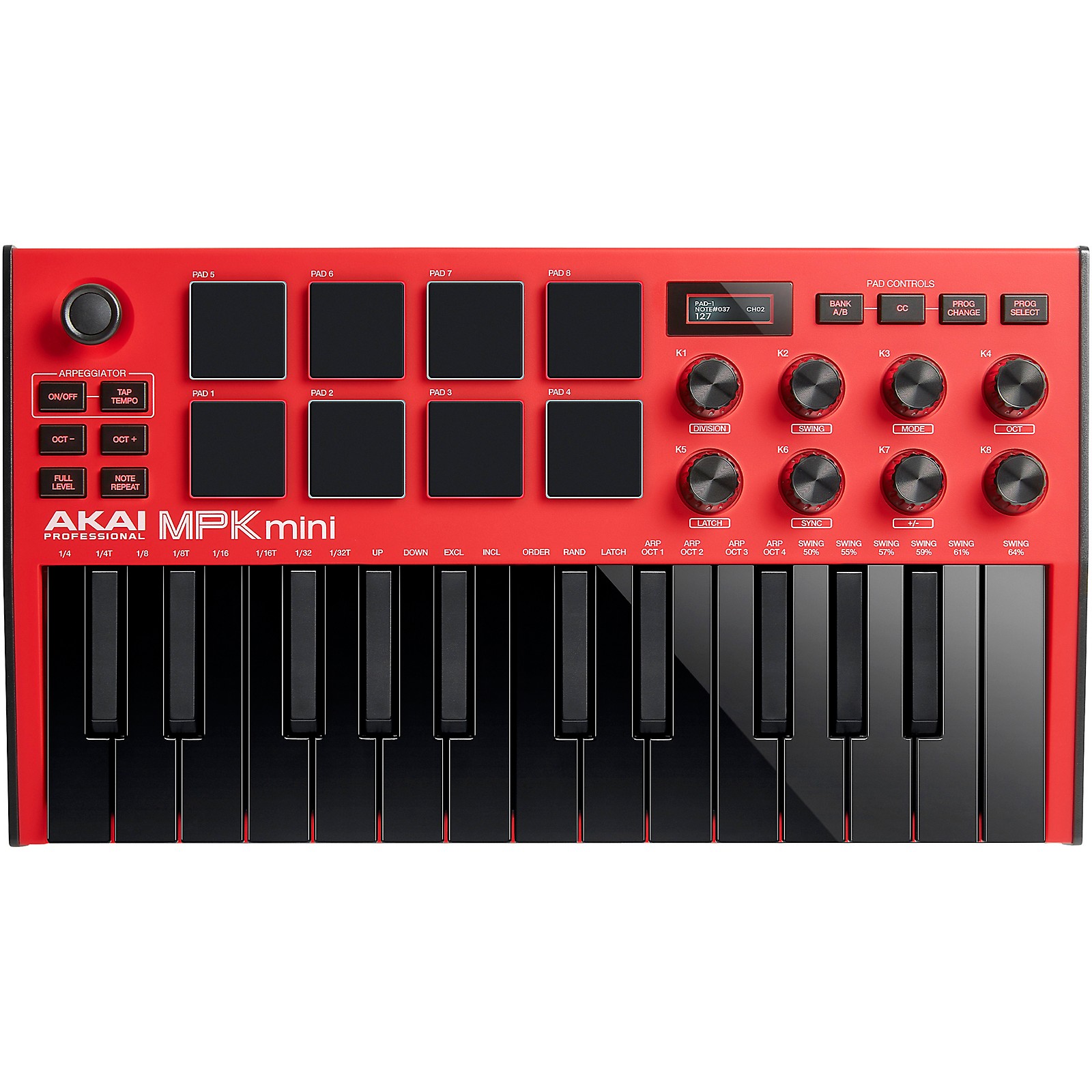 Akai Professional MPK mini mk3 Keyboard Controller Red