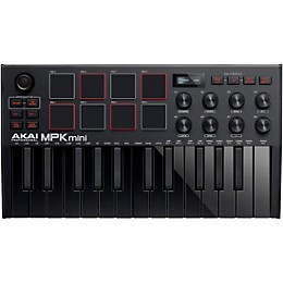 Akai Professional MPK mini mk3 Keyboard Controller Black on Black