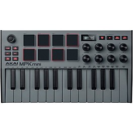 Akai Professional MPK mini mk3 Keyboard Controller Black on Black Akai Professional MPK mini mk3 Keyboard Controller Grey