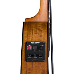 Luna Bari-Bass Koa Acoustic-Electric Ukulele Satin Natural