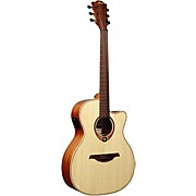Lag Guitars Tramontane T88ace Auditorium Acoustic-Electric Guitar High Gloss Natural for sale